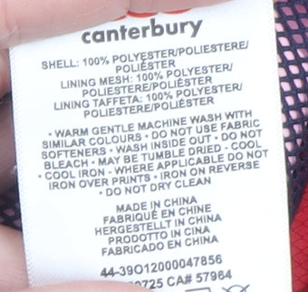 Canterbury Men's Red L Waterproof Rugby Hooded Jacket