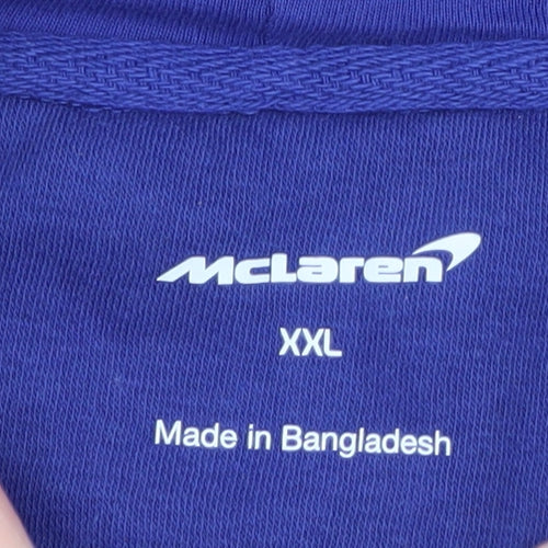 McLaren Men's Blue Full Zip Graphic Racing Hoodie XXL
