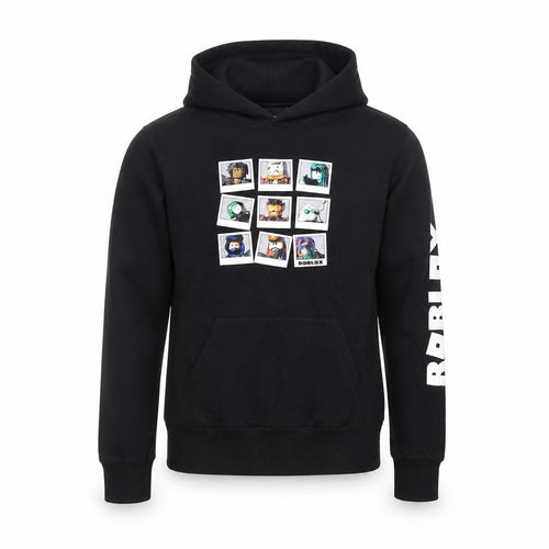 Roblox Boys Black Hoodie 11-12 Years Pullover Cotton Gamer Sweatshirt