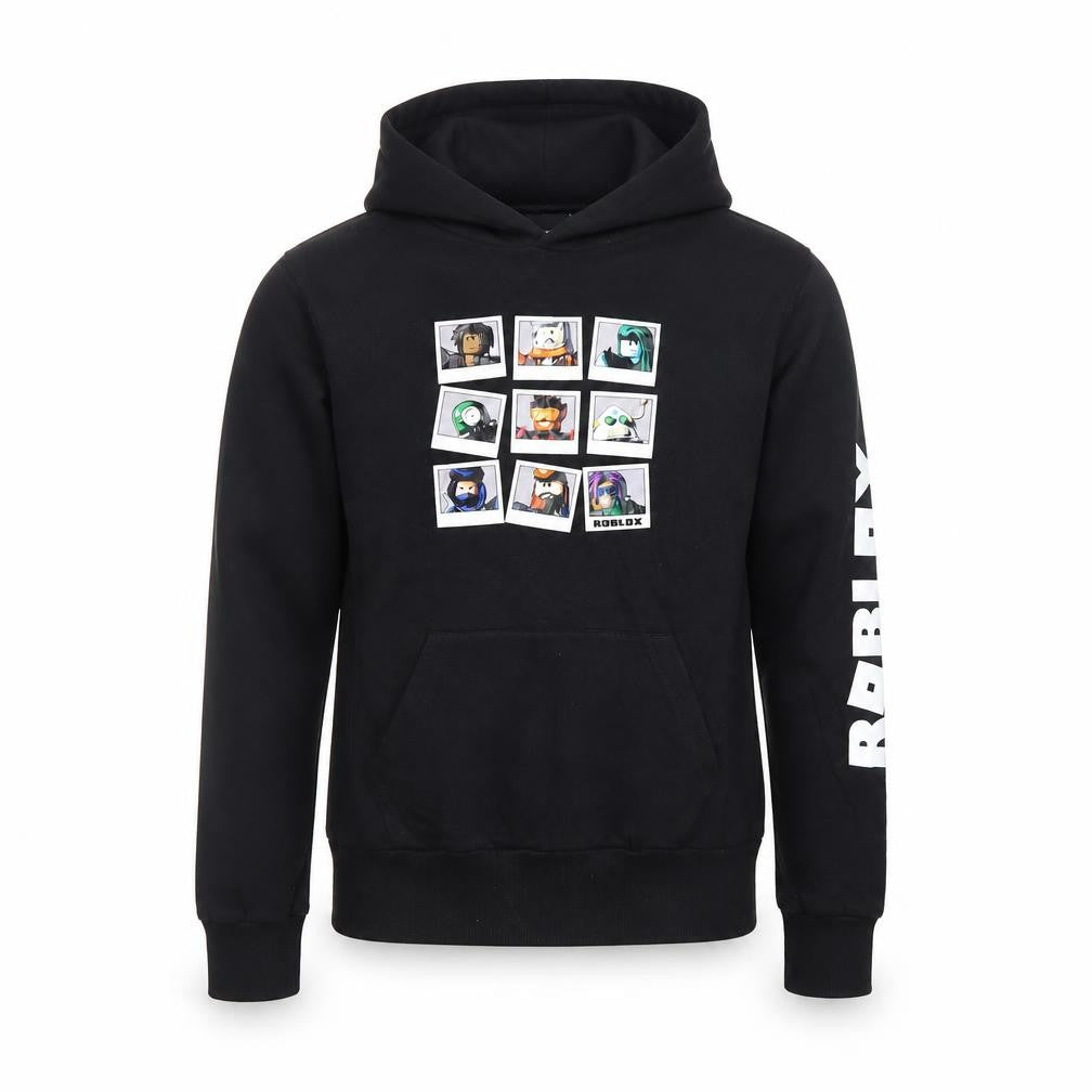 Roblox Boys Black Hoodie 11-12 Years Pullover Cotton Gamer Sweatshirt