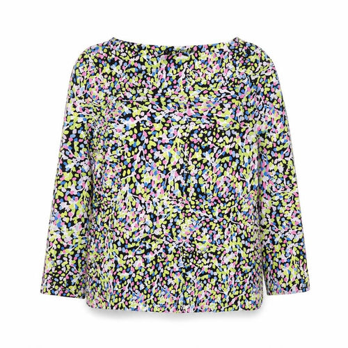 Ted Baker Women's Multicoloured Floral Long Sleeve Jersey Blouse Size 8