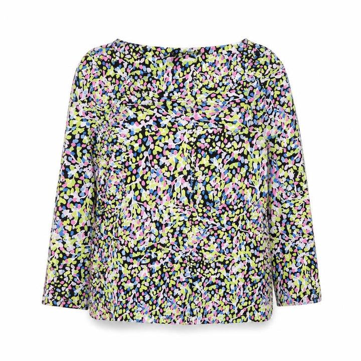 Ted Baker Women's Multicoloured Floral Long Sleeve Jersey Blouse Size 8