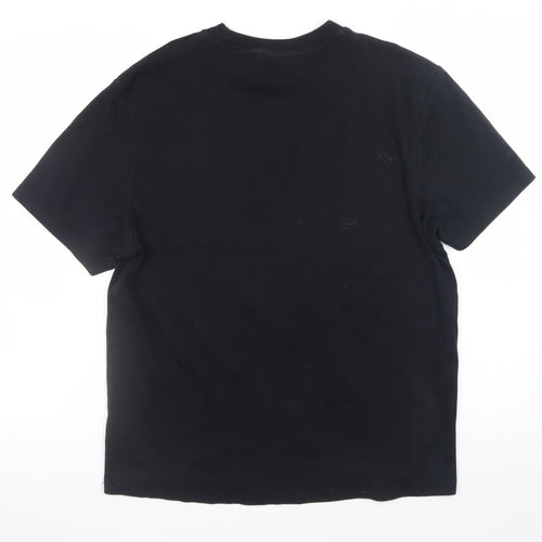 River Island Men's Black Cotton Pocket T-Shirt Medium