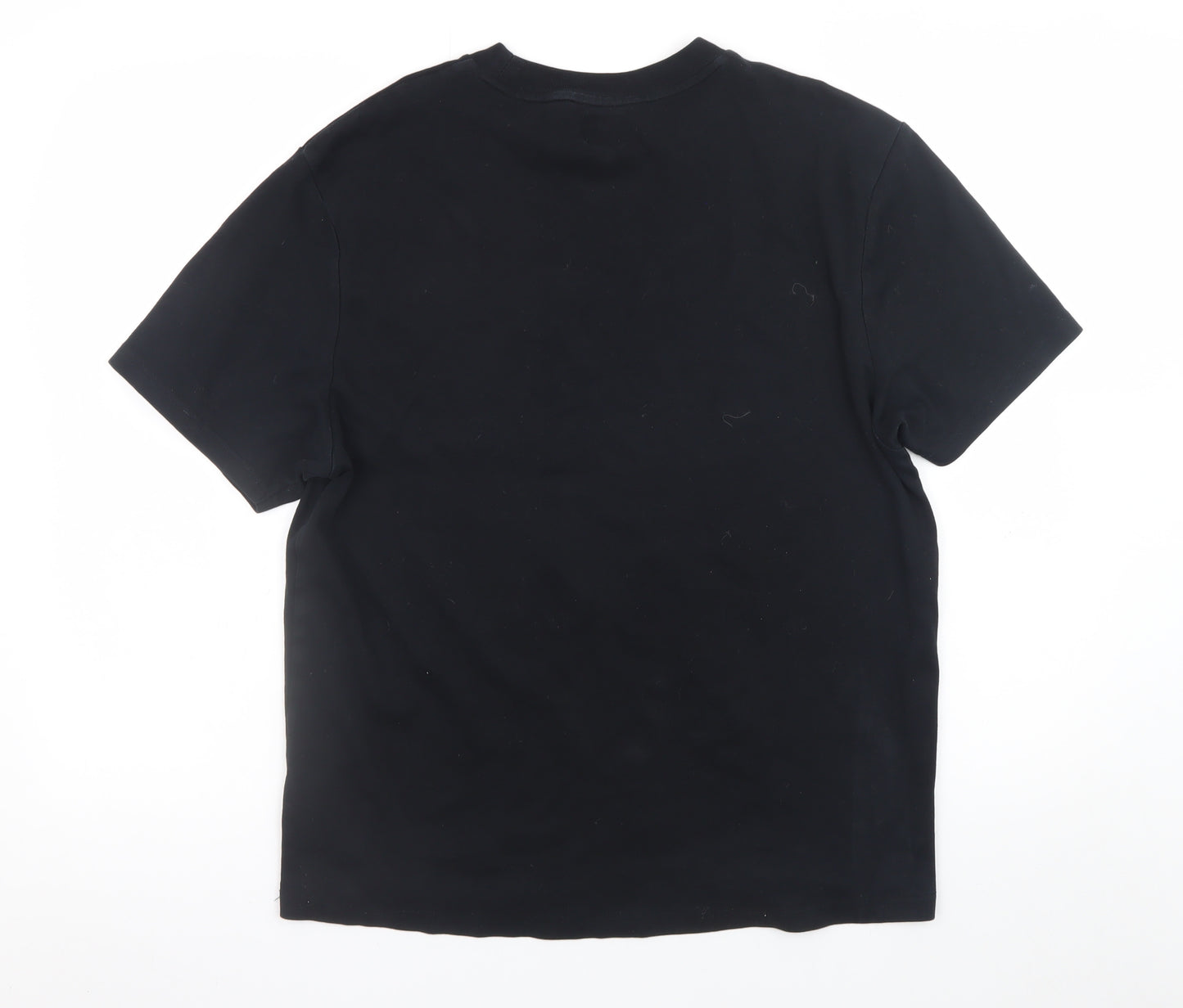 River Island Men's Black Cotton Pocket T-Shirt Medium