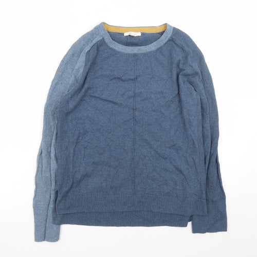 White Stuff Men's Blue Cotton Wool Crew Neck Jumper M