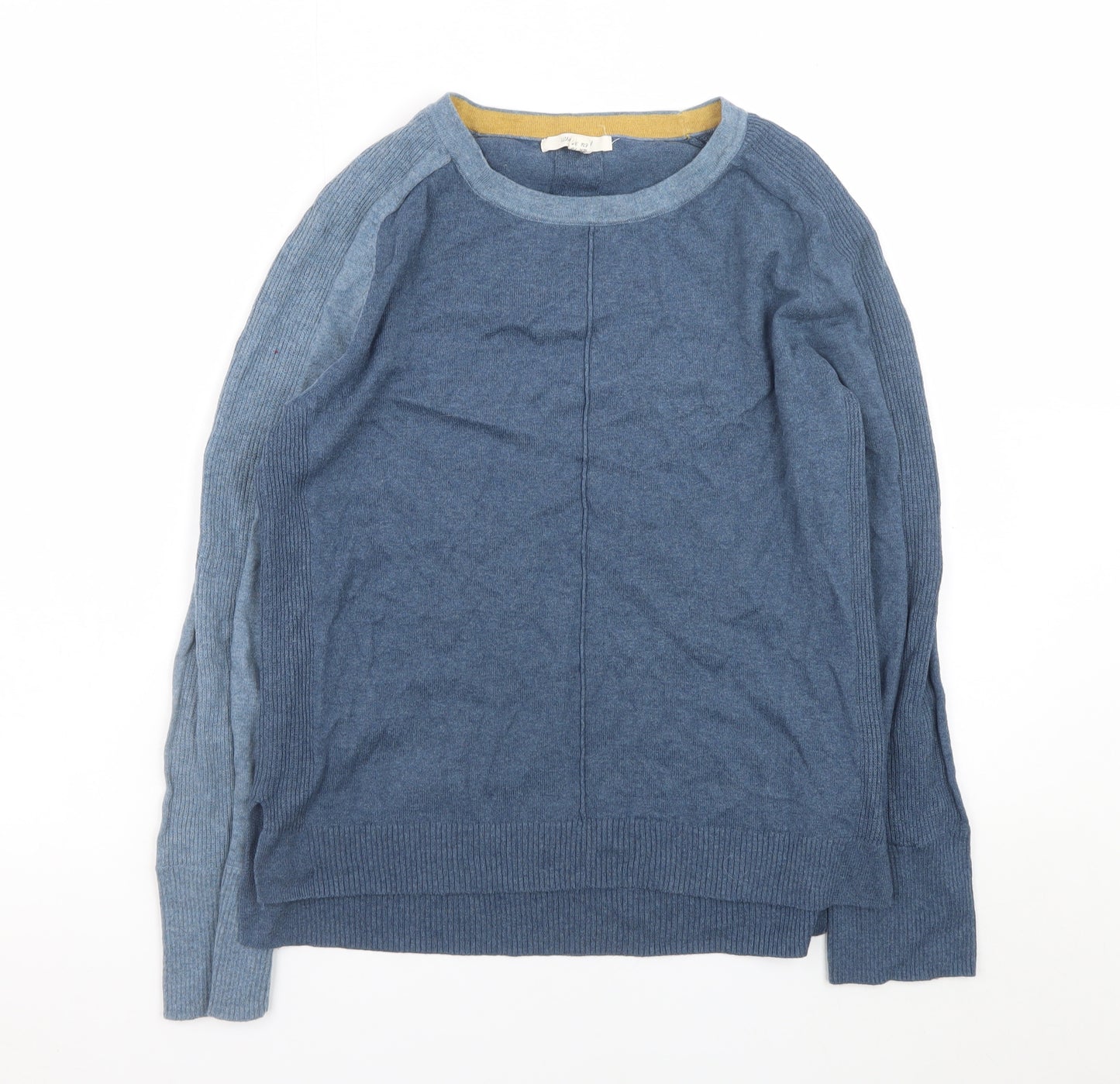 White Stuff Men's Blue Cotton Wool Crew Neck Jumper M