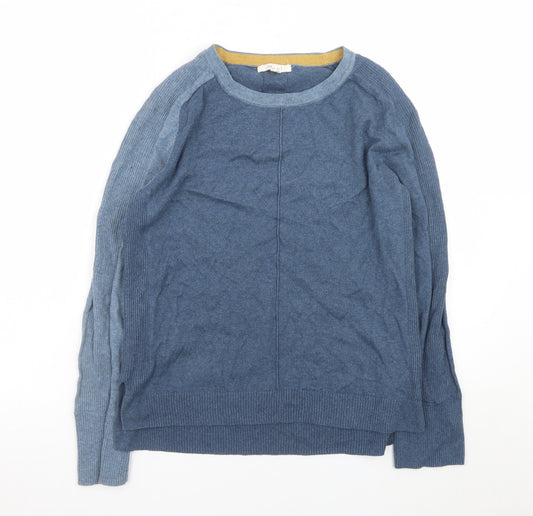 White Stuff Men's Blue Cotton Wool Crew Neck Jumper M