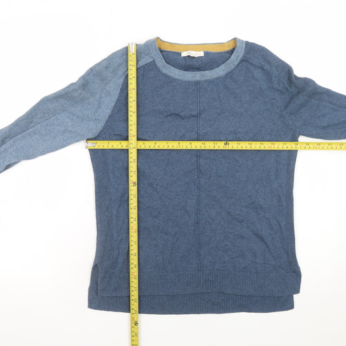 White Stuff Men's Blue Cotton Wool Crew Neck Jumper M