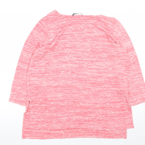 Marks and Spencer Women's Pink 3/4 Sleeve Jersey Top Size 14