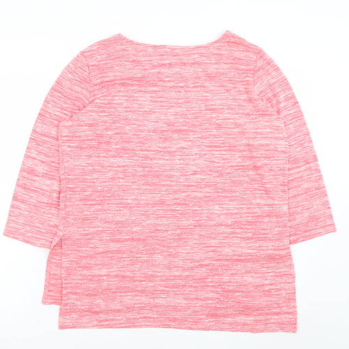 Marks and Spencer Women's Pink 3/4 Sleeve Jersey Top Size 14