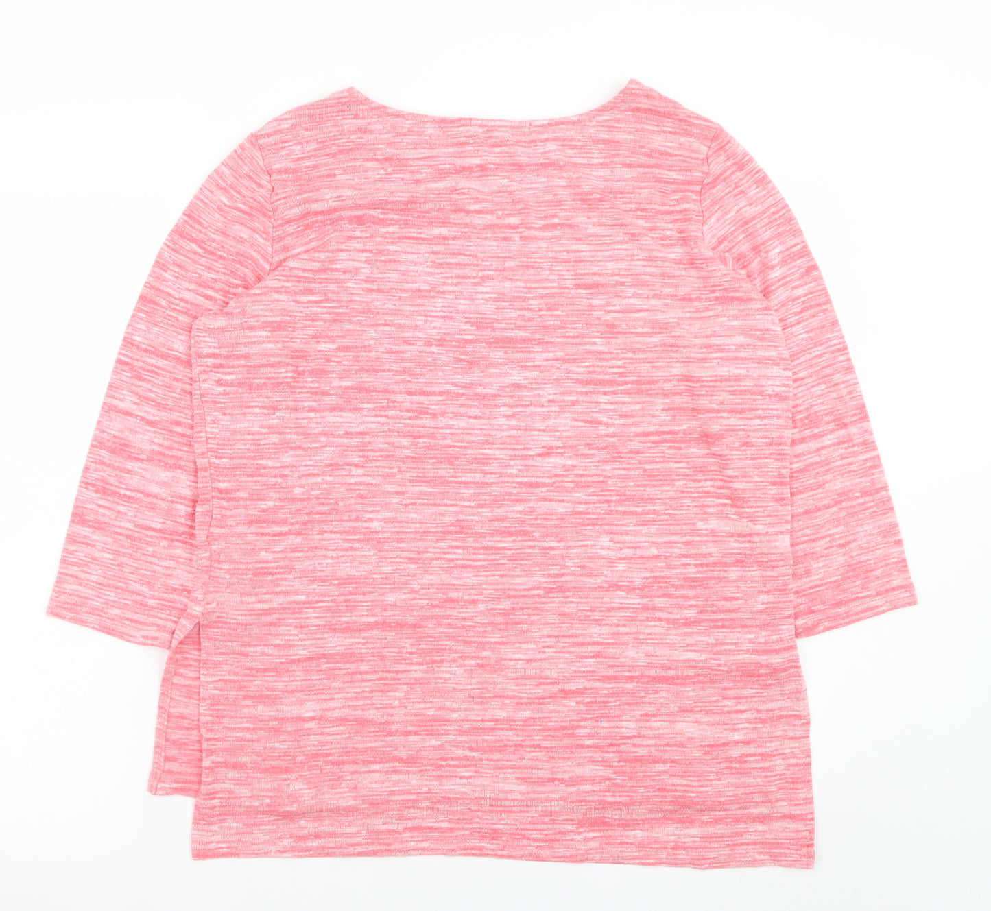 Marks and Spencer Women's Pink 3/4 Sleeve Jersey Top Size 14