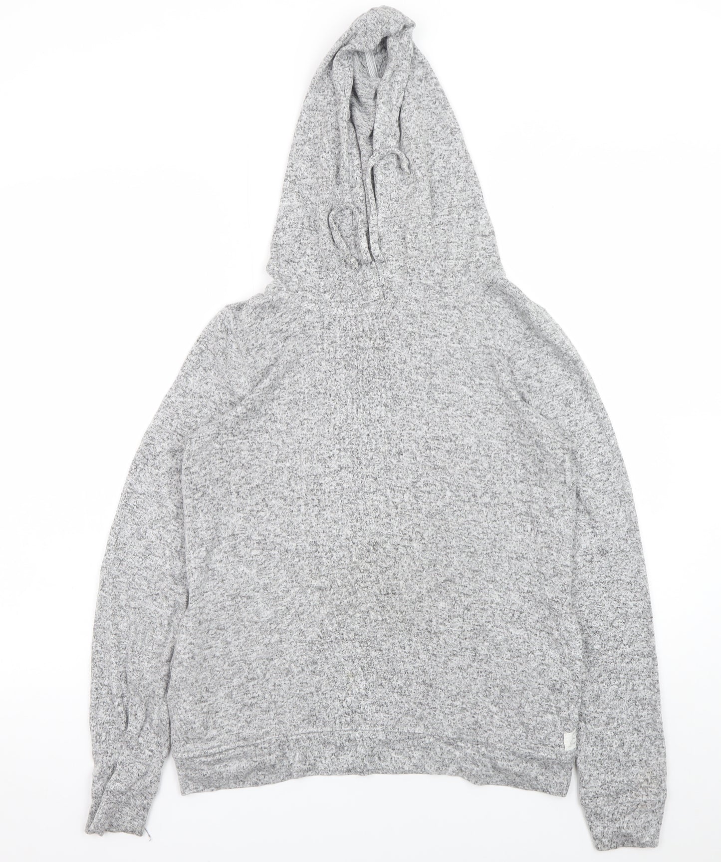 FatFace Women Grey Marl Relaxed Pullover Hoodie UK 8 Loungewear