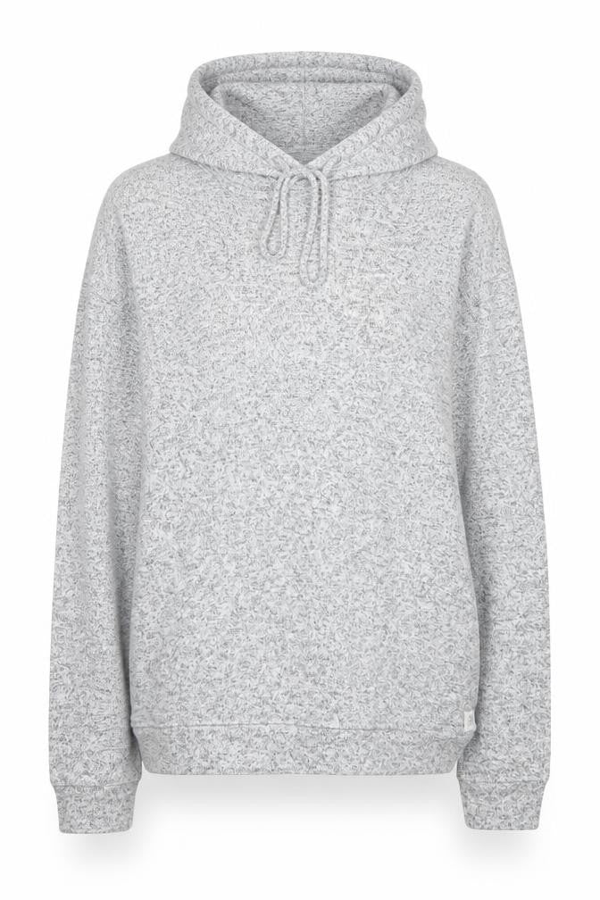 FatFace Women Grey Marl Relaxed Pullover Hoodie UK 8 Loungewear