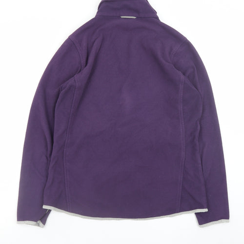 TOG24 Women's Purple Fleece Jacket Size 12/14 Full Zip Casual