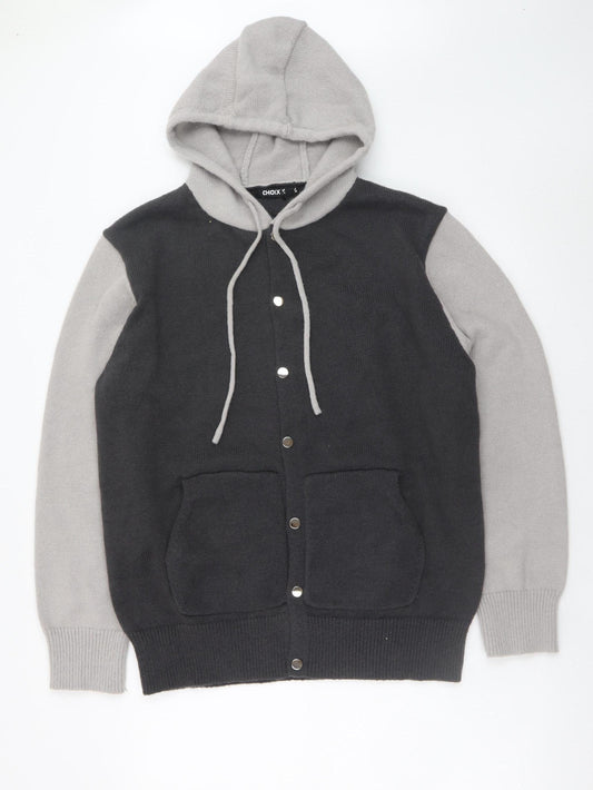 CHOIXX Women’s Grey Wool Blend Hooded Cardigan XL