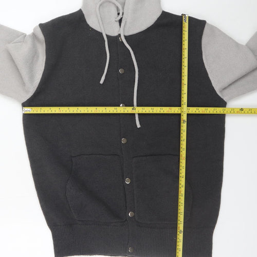 CHOIXX Women’s Grey Wool Blend Hooded Cardigan XL