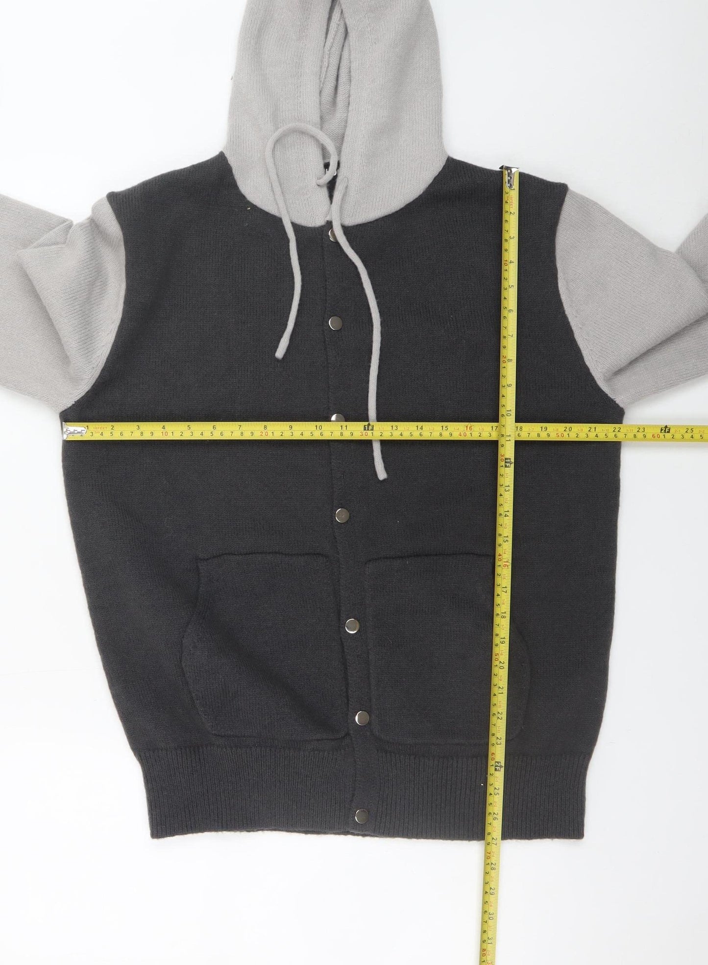 CHOIXX Women’s Grey Wool Blend Hooded Cardigan XL