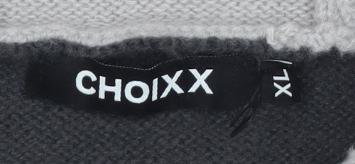 CHOIXX Women’s Grey Wool Blend Hooded Cardigan XL