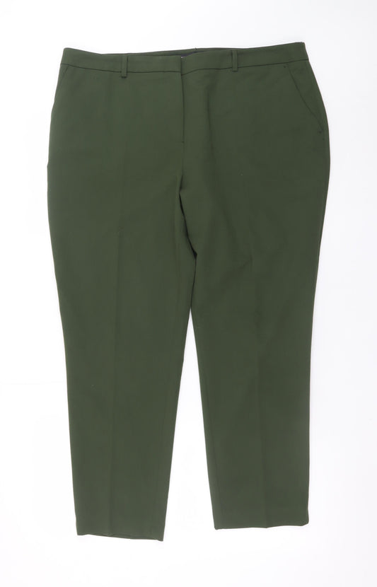 Dorothy Perkins Women’s Green Tapered Trousers Size 16