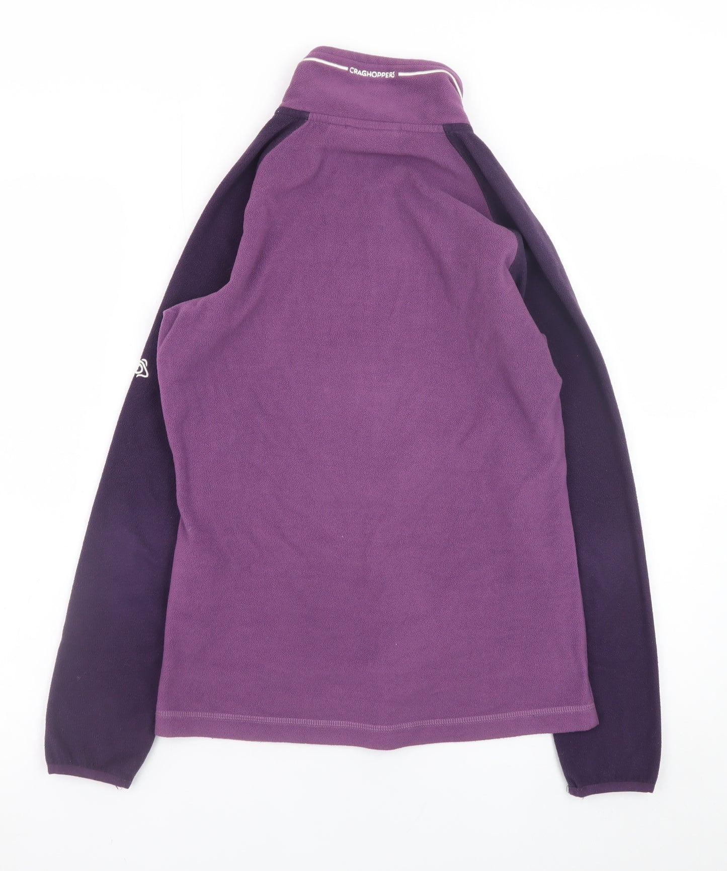 Craghoppers Women's Purple 1/2 Zip Fleece Sweatshirt UK 8