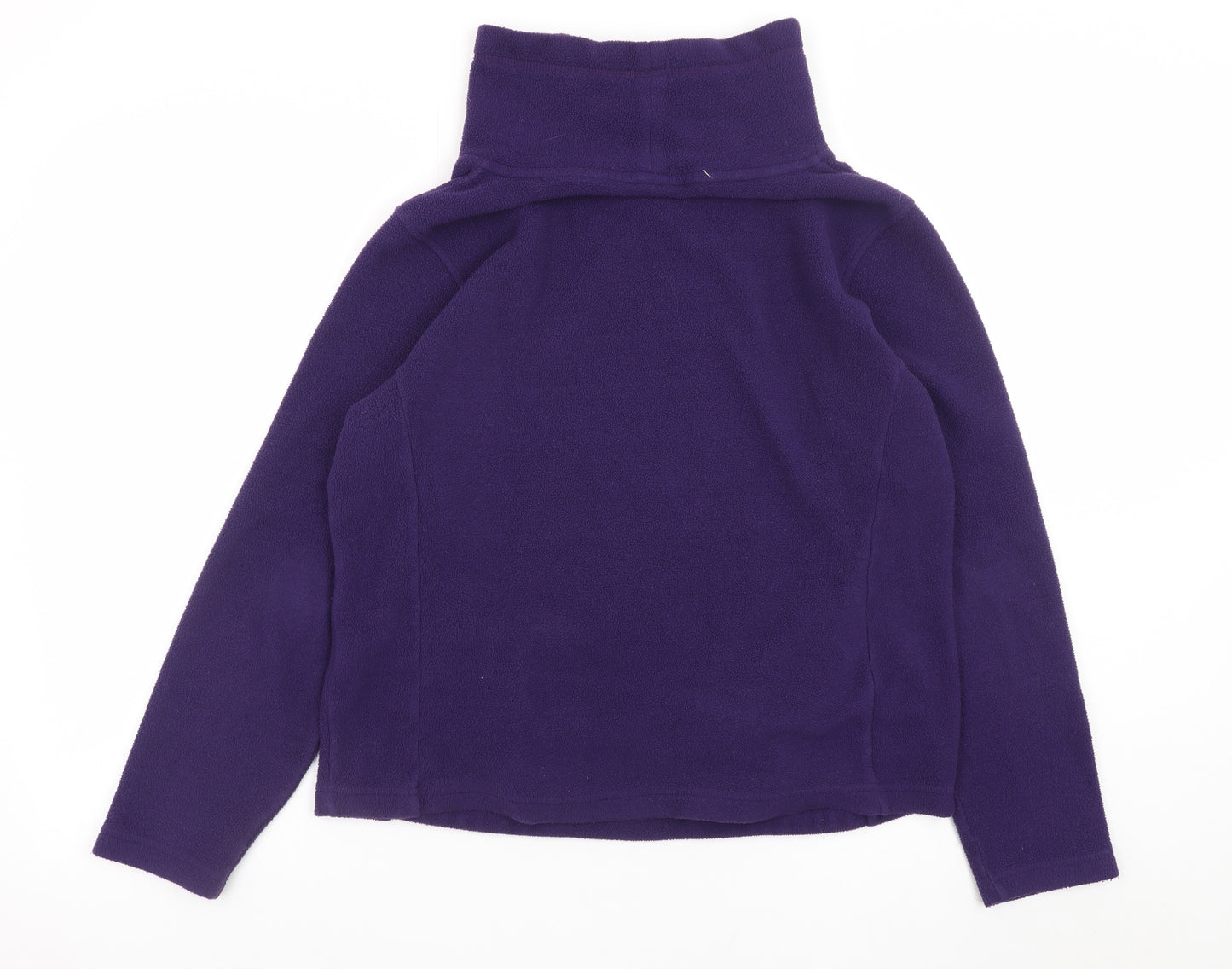 Cotton Traders Womens Purple Fleece Pullover Sweatshirt Size L