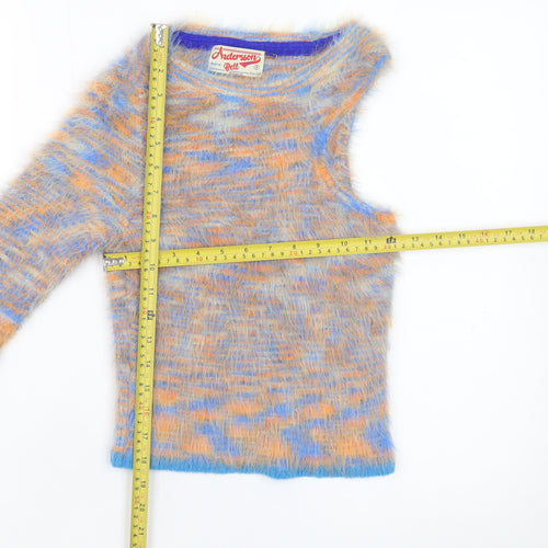 Andersson Bell Women's Multicoloured Fuzzy Asymmetric Mohair Jumper S