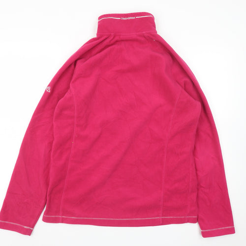 Craghoppers Womens Pink Fleece 1/2 Zip Pullover Sweatshirt UK 12