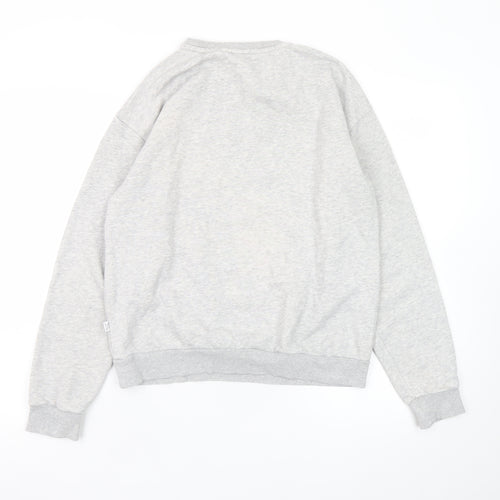 Puma Mens Grey Crew Neck Pullover Sweatshirt Size S Regular Fit