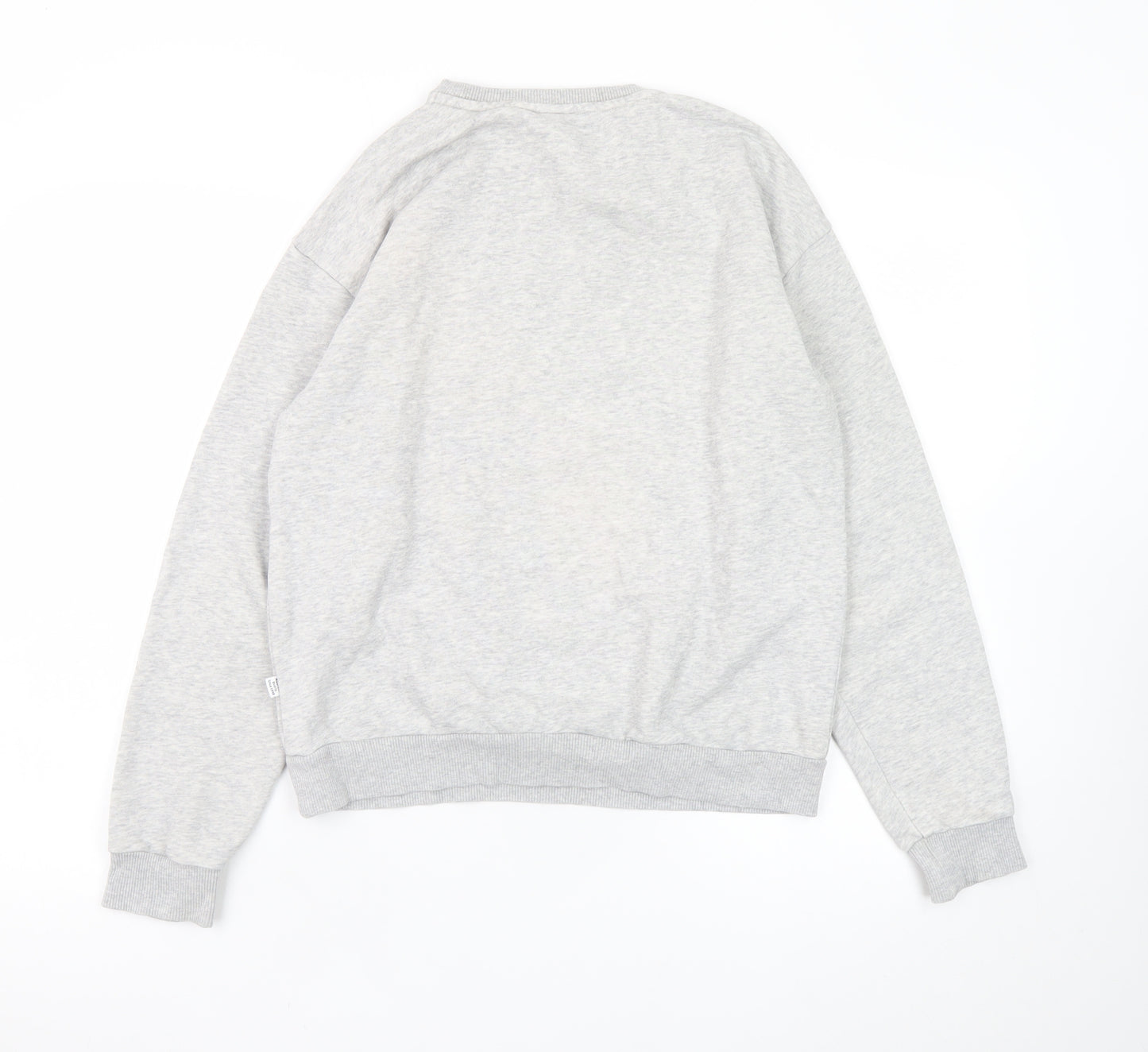 Puma Mens Grey Crew Neck Pullover Sweatshirt Size S Regular Fit