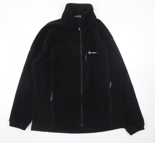 Berghaus Men Black XL Fleece Jacket Full Zip Outdoor Hiking