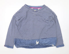 Joules Womens Blue White Striped Long Sleeve Cotton Tunic UK 20