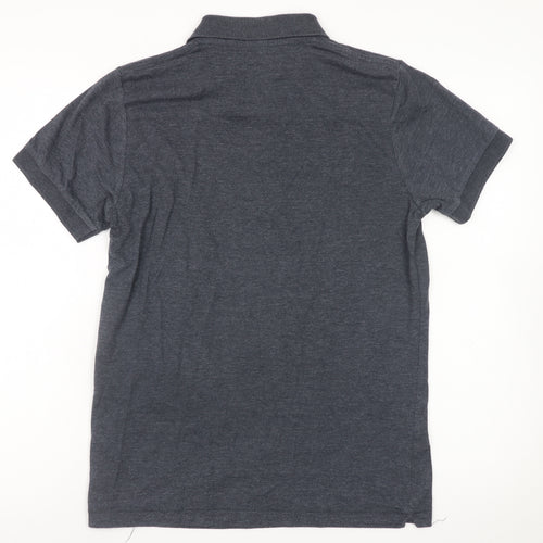 French Connection Men's Grey Cotton Blend Polo Shirt S