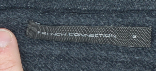 French Connection Men's Grey Cotton Blend Polo Shirt S