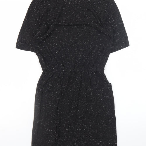 Jacqueline de Yong Womens Black XS Knee Length Shift Dress