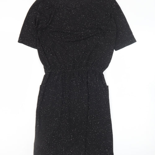 Jacqueline de Yong Womens Black XS Knee Length Shift Dress
