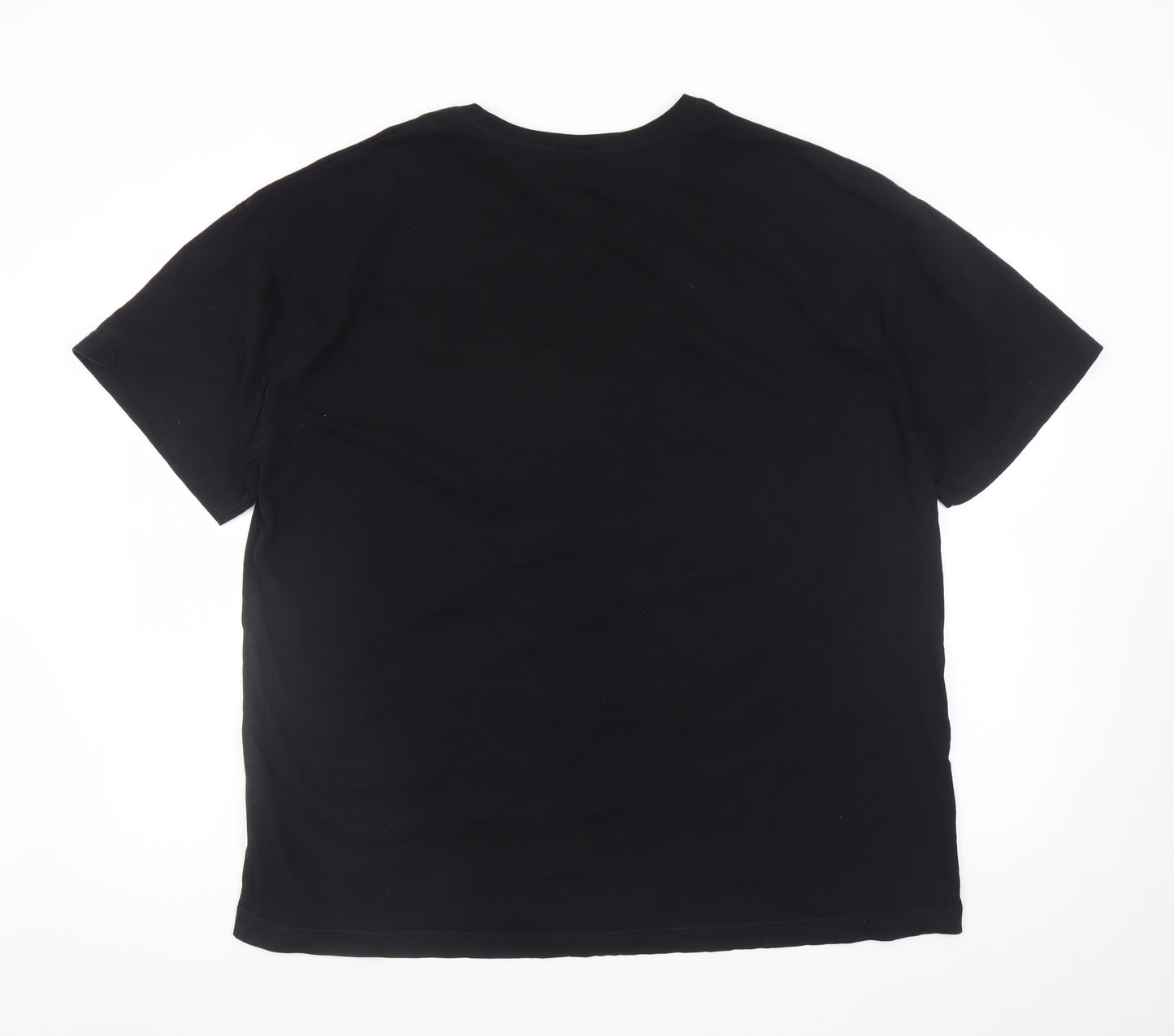 River Island Men’s Black R.I Active Cotton Graphic Crew Neck T-Shirt Size L