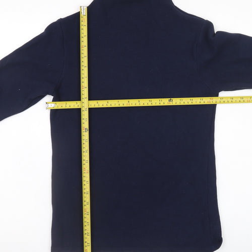 Marks and Spencer Women Navy Blue Fleece Pullover Sweatshirt Size M