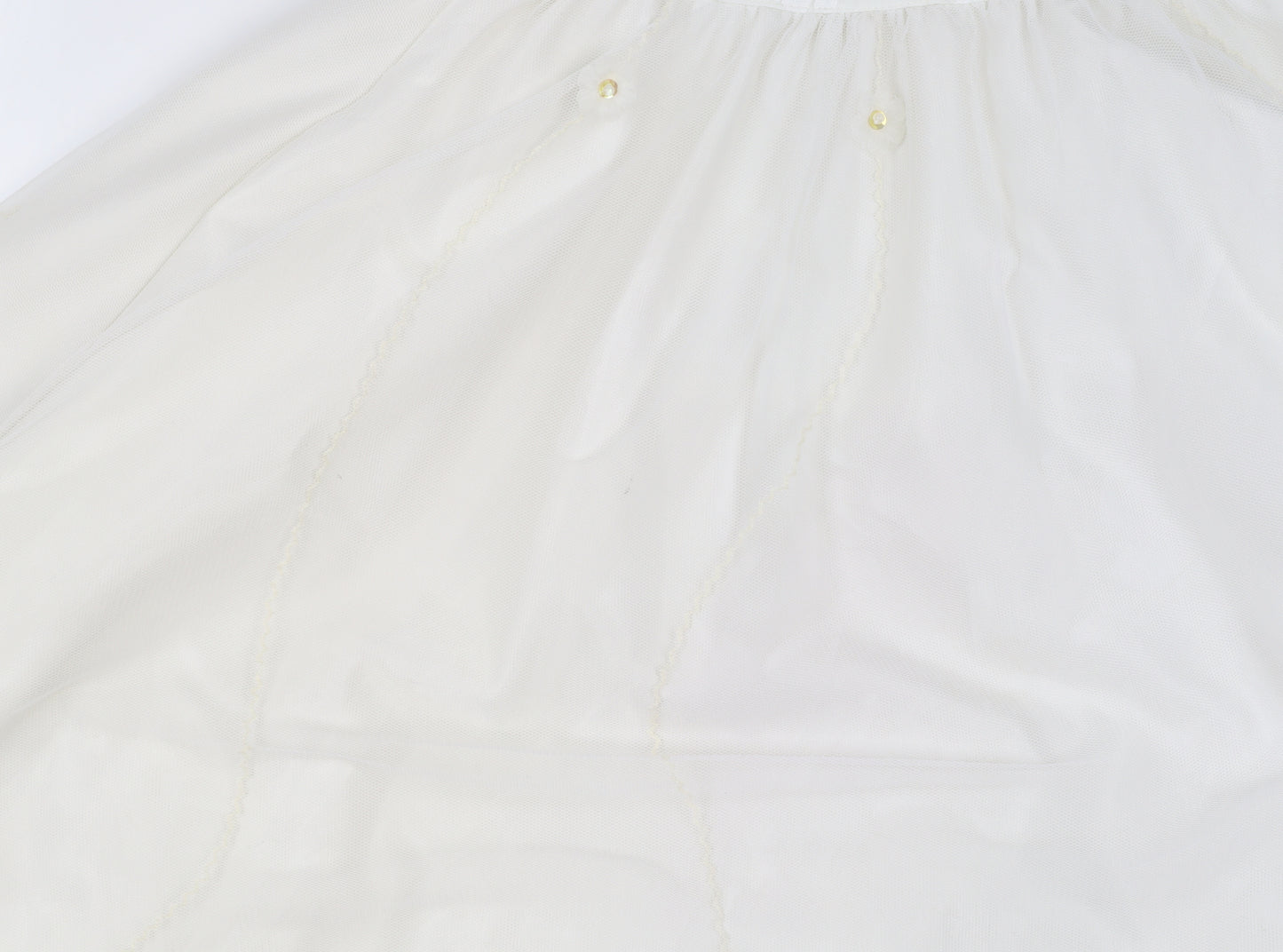 Next Girls Ivory A-Line Sleeveless Beaded Long Dress 7 Years
