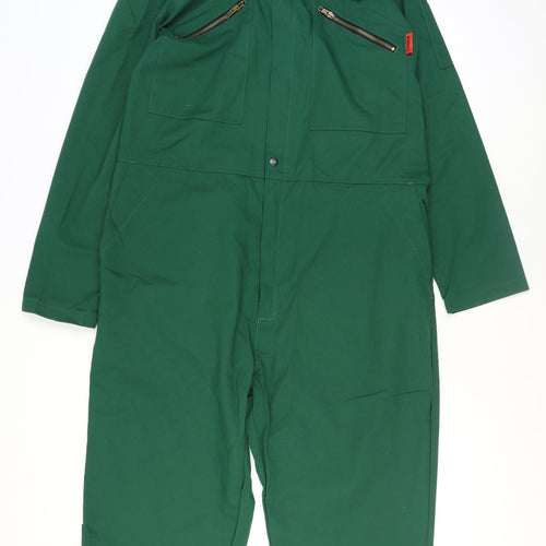 Trojan Men's Green Cargo Workwear Trousers L Regular Fit