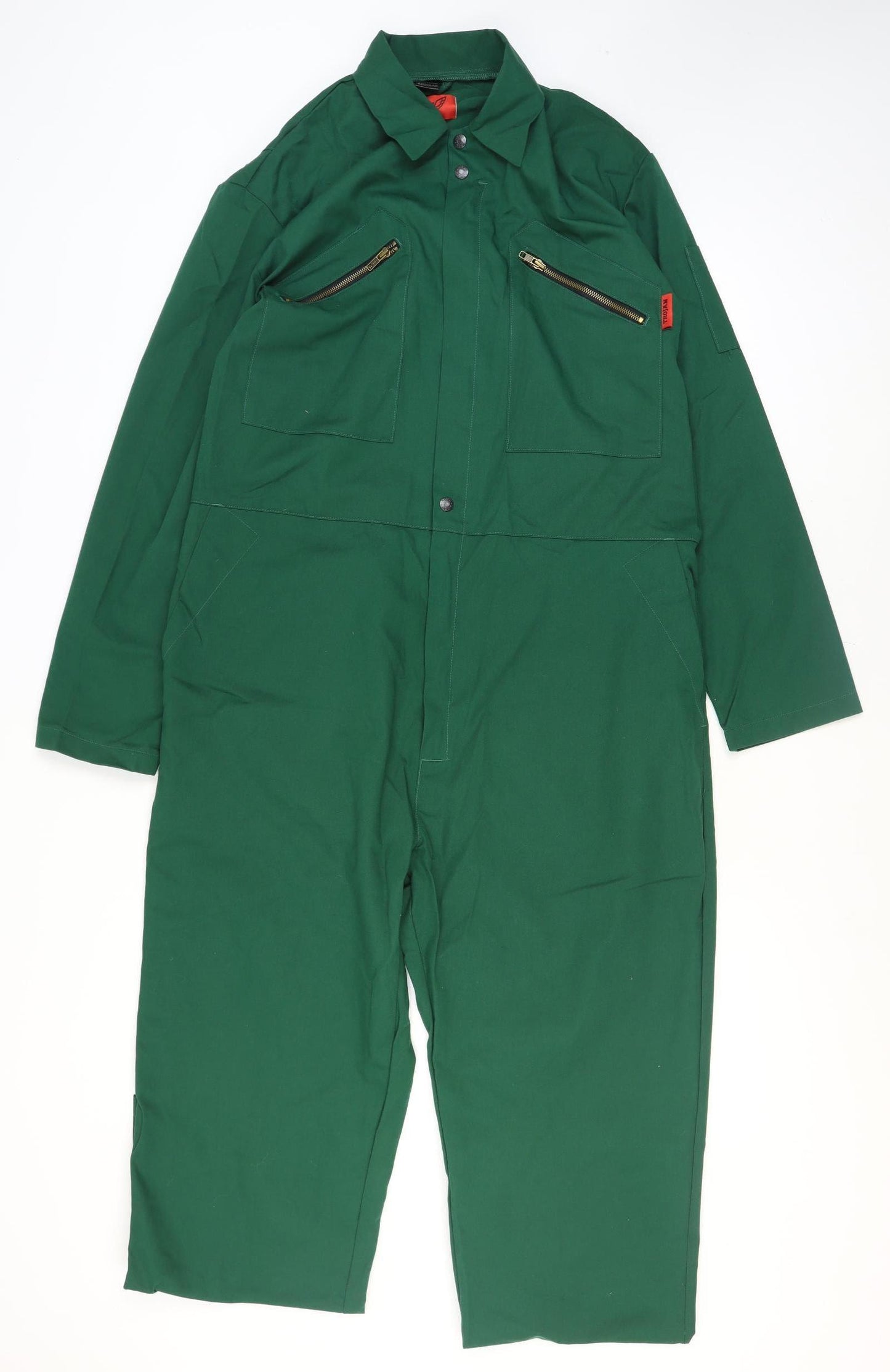 Trojan Men's Green Cargo Workwear Trousers L Regular Fit