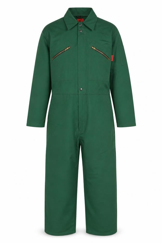 Front view of Trojan Men's Green Cargo Workwear Trousers L Regular Fit