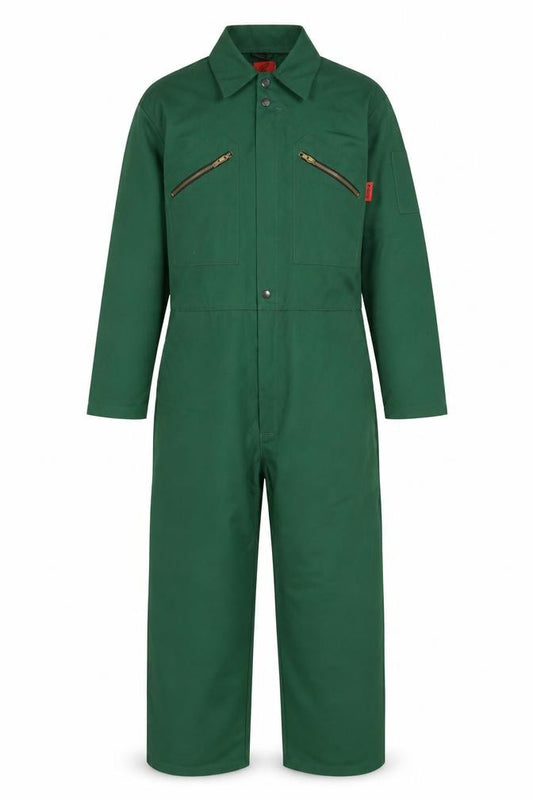 Front view of Trojan Men's Green Cargo Workwear Trousers L Regular Fit