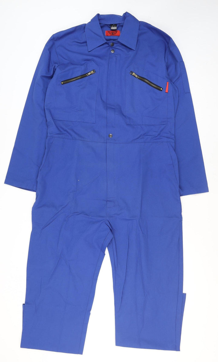 Trojan Men's Blue Workwear Cargo Trousers M Regular Fit