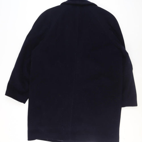 Windsmoor Women's Blue Wool Overcoat Size 16 Lined Classic Style
