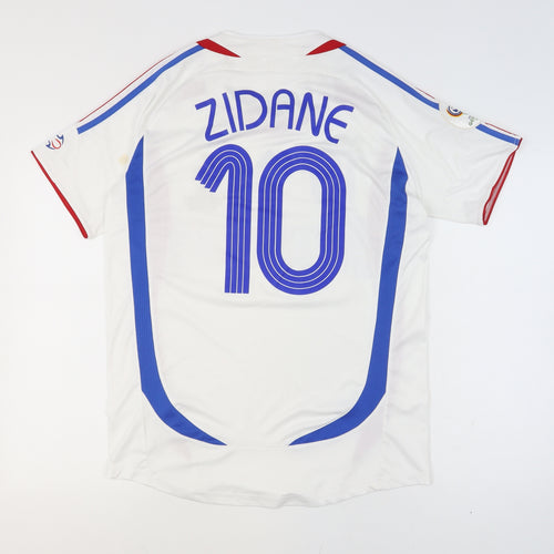 Adidas France 2006 Zidane #10 Men's White Home Football Shirt M