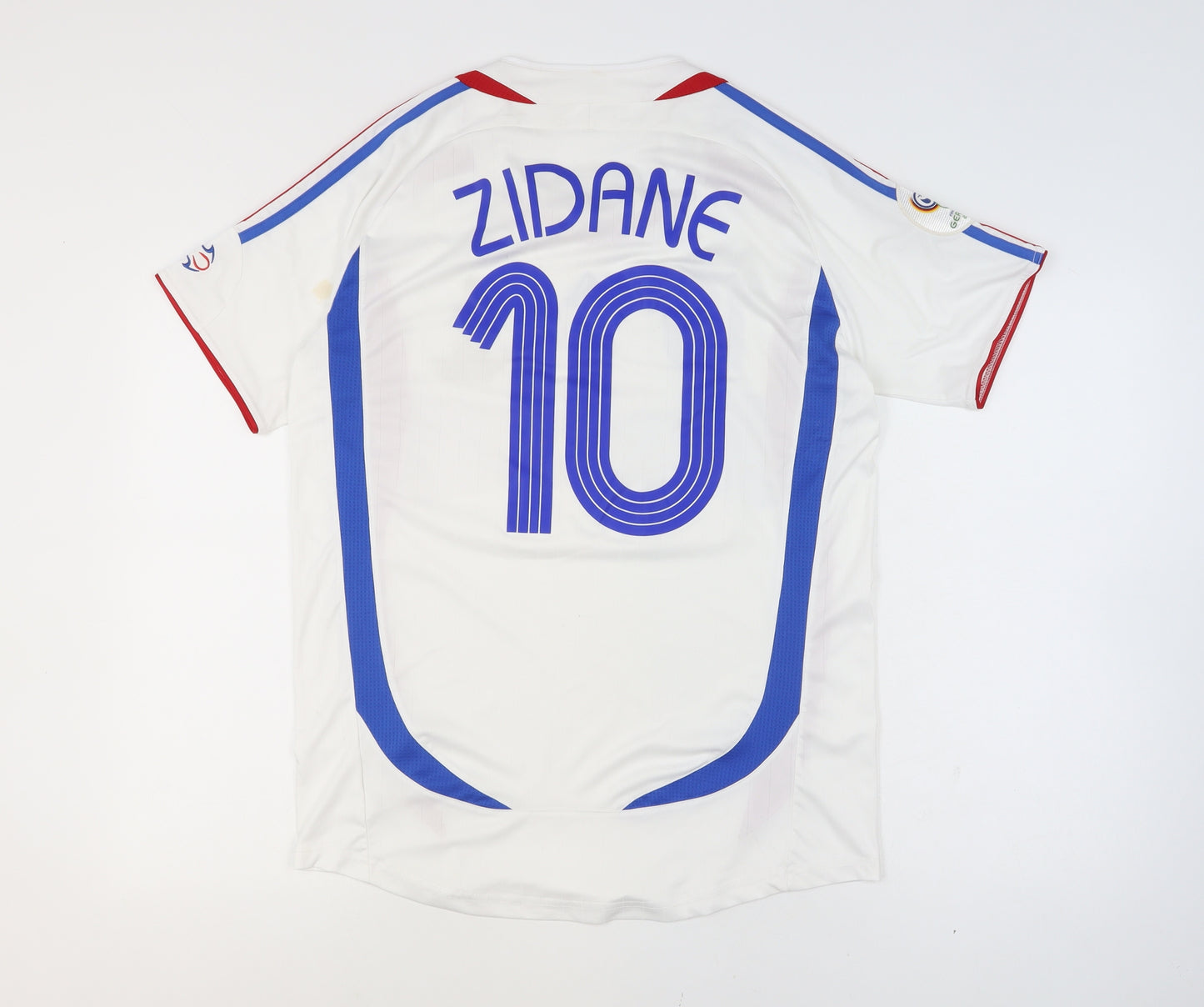 Adidas France 2006 Zidane #10 Men's White Home Football Shirt M