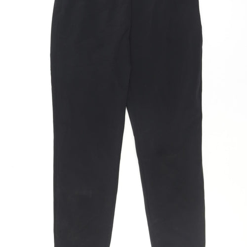 Susan Graf Women's Black Tapered Polyester Trousers Size 16