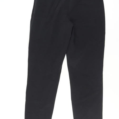 Susan Graf Women's Black Tapered Polyester Trousers Size 16
