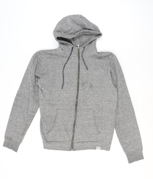 BellField Men's Grey Full Zip Hoodie Size M Casual Fleece