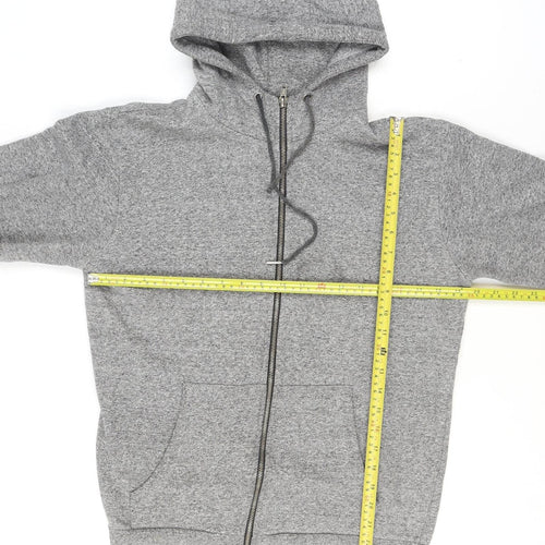 BellField Men's Grey Full Zip Hoodie Size M Casual Fleece